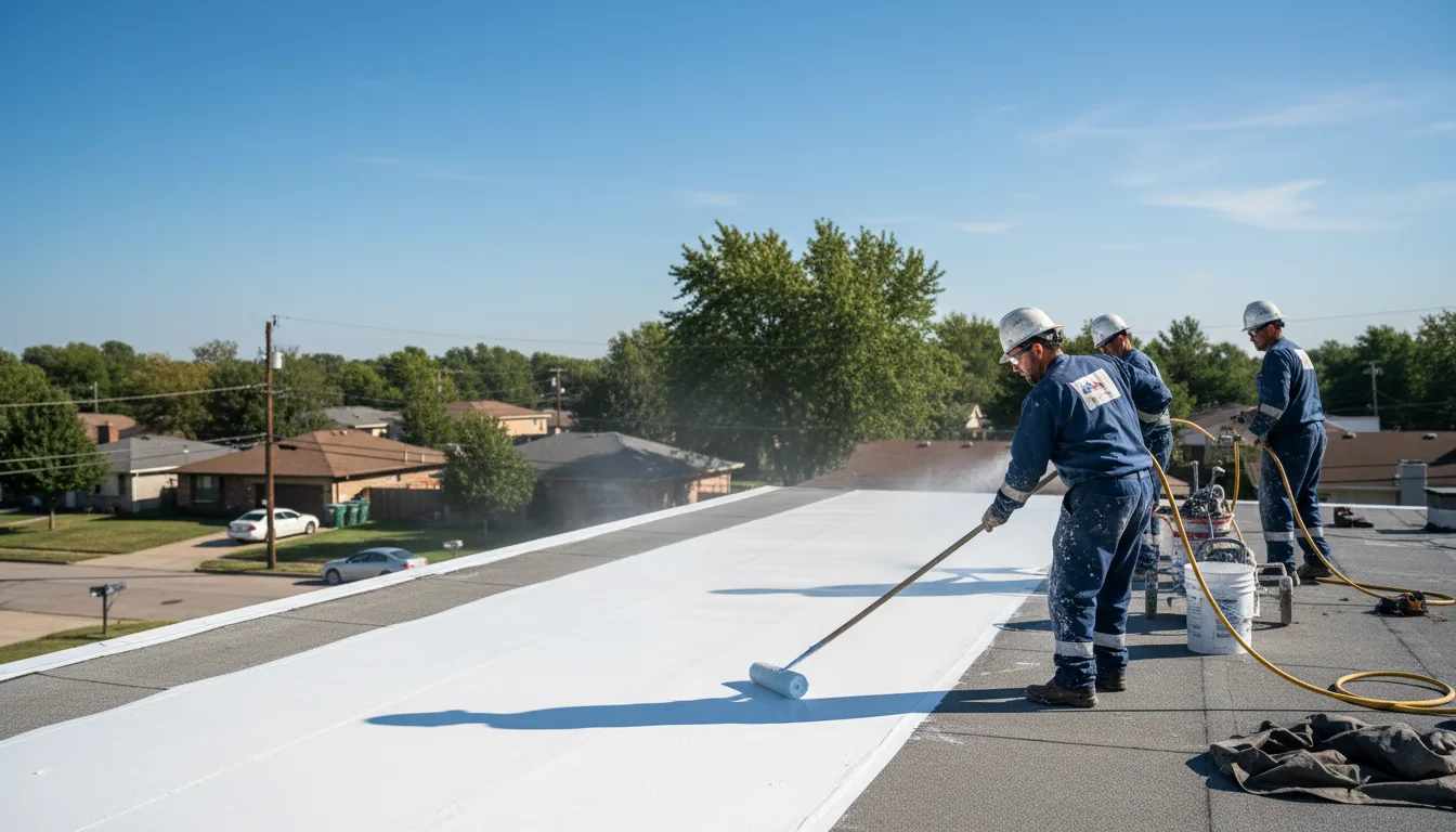 Commercial roof coating in Waverly, KS near me